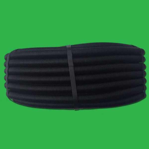 UFH Black Flexible Corrugated Pipe Conduit 19mm