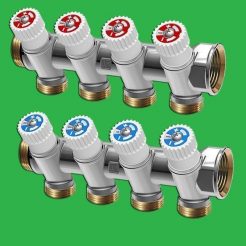 Hot and Cold Plumbing Manifolds