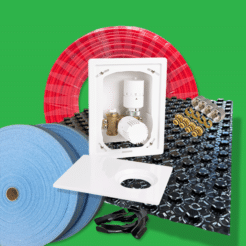 Water Underfloor Radiator Extension Kit 15m² - Screed Floor Tray System P1075T-RAD