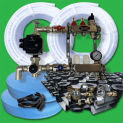 Water Underfloor Heating Kit 40m²– Multi Room Screed Floor Tray System P2200T