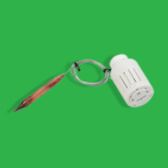 Giacomini Underfloor Heating Thermostatic Head with 2m Remote Liquid Sensor R462L