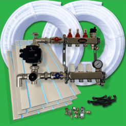Water Underfloor Heating Kit 45m² - TILE ON Cement XPS Overlay System P2200CX