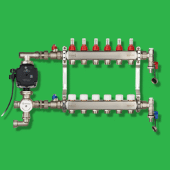 Reliance Manifold with Thermoguard Pack – 9 Port Manifold with UFH Control Set and Pump
