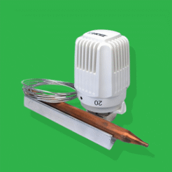 HERZ WTH Thermostatic Head with Contact Sensor 20-50°C M28mm Thread 1742006