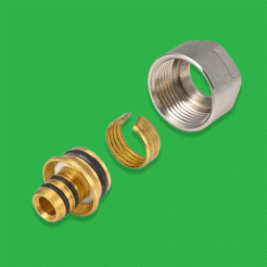 16/1.5mm Eurocone Multi/PEX Pipe Manifold Nut MFNUT16X15