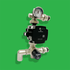 Komfort+ Mixing Valve Unit with Grundfos UPM3 Flex AS Pump